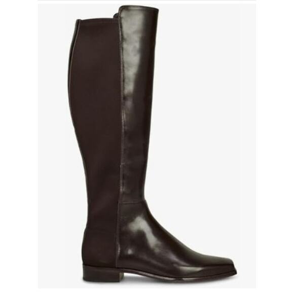 NEW Vince Camuto Librina knee-high boot chocolate brown leather suede size 5 - Picture 1 of 7